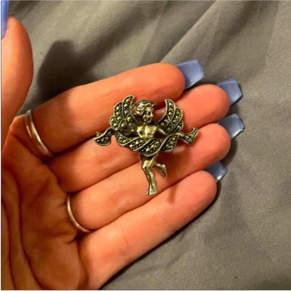 Judith jack marcasite jewelry brooch